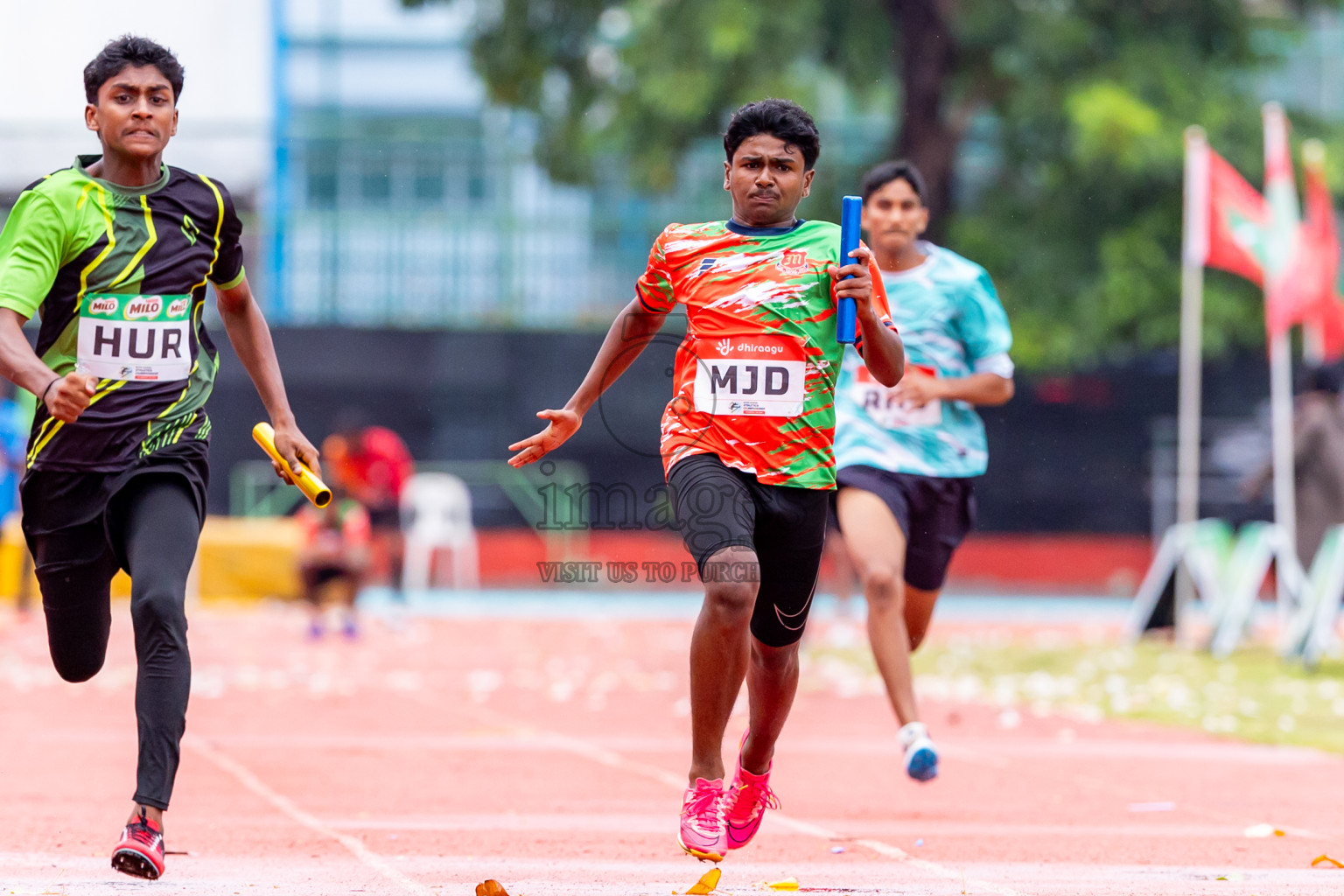 Day 6 of Inter-school Athletics Championship 2025 held in Ekuveni Synthetic Track, Male', Maldives on Sunday, 12th October 2025. Photos by: Nausham Waheed / Images.mv