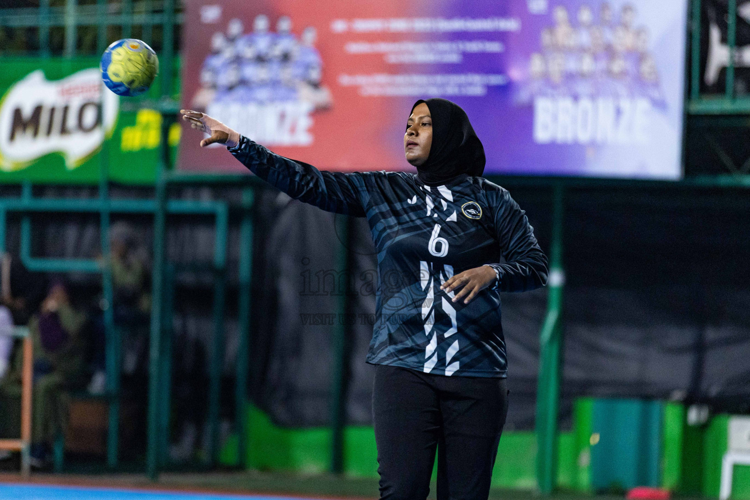 Day 16 of 10th National Handball Tournament 2023, held in Handball ground, Male', Maldives on Wednesday, 13th December 2023 Photos: Nausham Waheed/ Images.mv