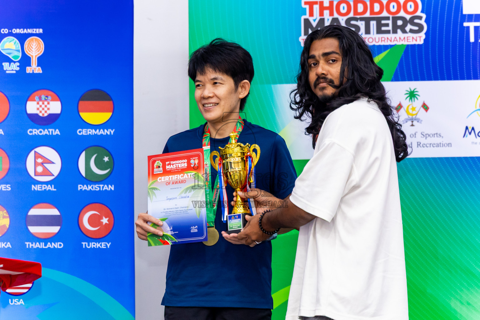 Day 3 of 1st Thoddoo Masters Table Tennis Tournament was held on Saturday, 23rd August 2025 in AA Thoddoo, Maldives. Photos: Nausham Waheed / images.mv