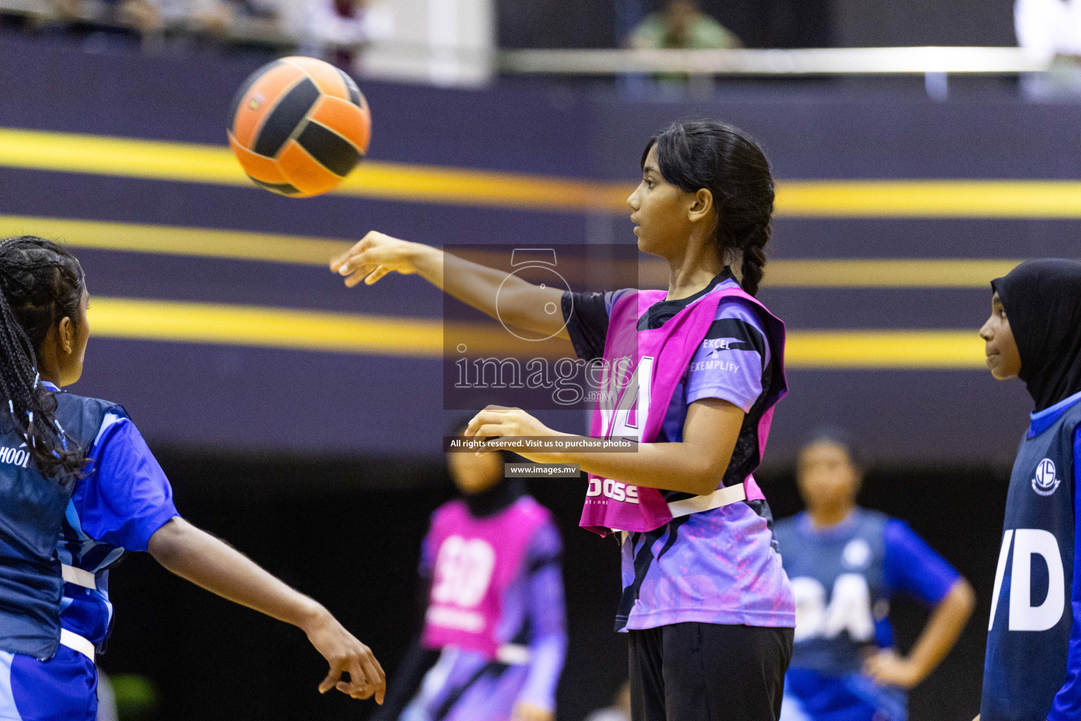 Day 10 of 24th Interschool Netball Tournament 2023 was held in Social Center, Male', Maldives on 5th November 2023. Photos: Nausham Waheed / images.mv