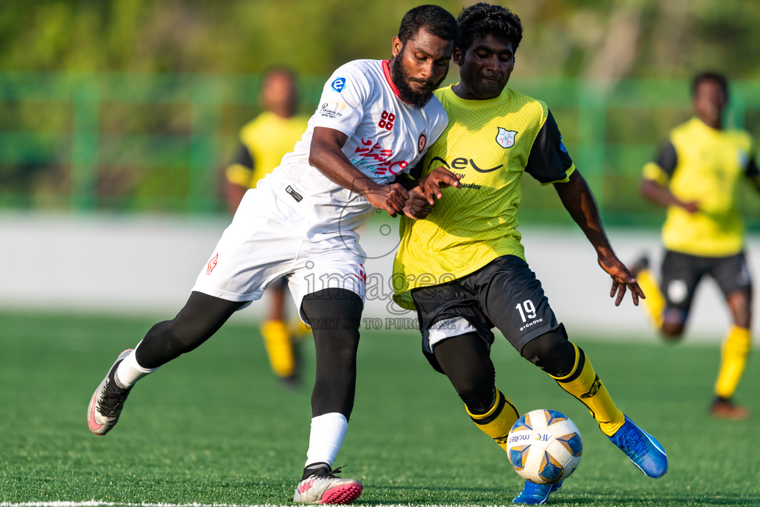 Kanmathi Juniors vs Furious SC from Manadhoo Council Cup 2024 in N Manadhoo Maldives on Monday, 19th February 2023. Photos: Nausham Waheed / images.mv