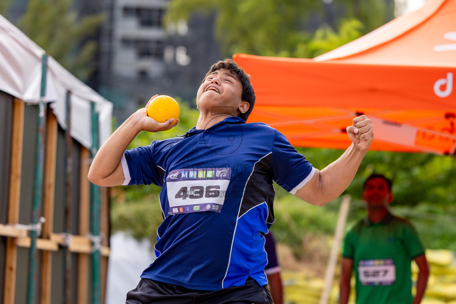 Day 2 of MWSC Interschool Athletics Championships 2024 held in Hulhumale Running Track, Hulhumale, Maldives on Sunday, 10th November 2024. 
Photos by: Hassan Simah / Images.mv