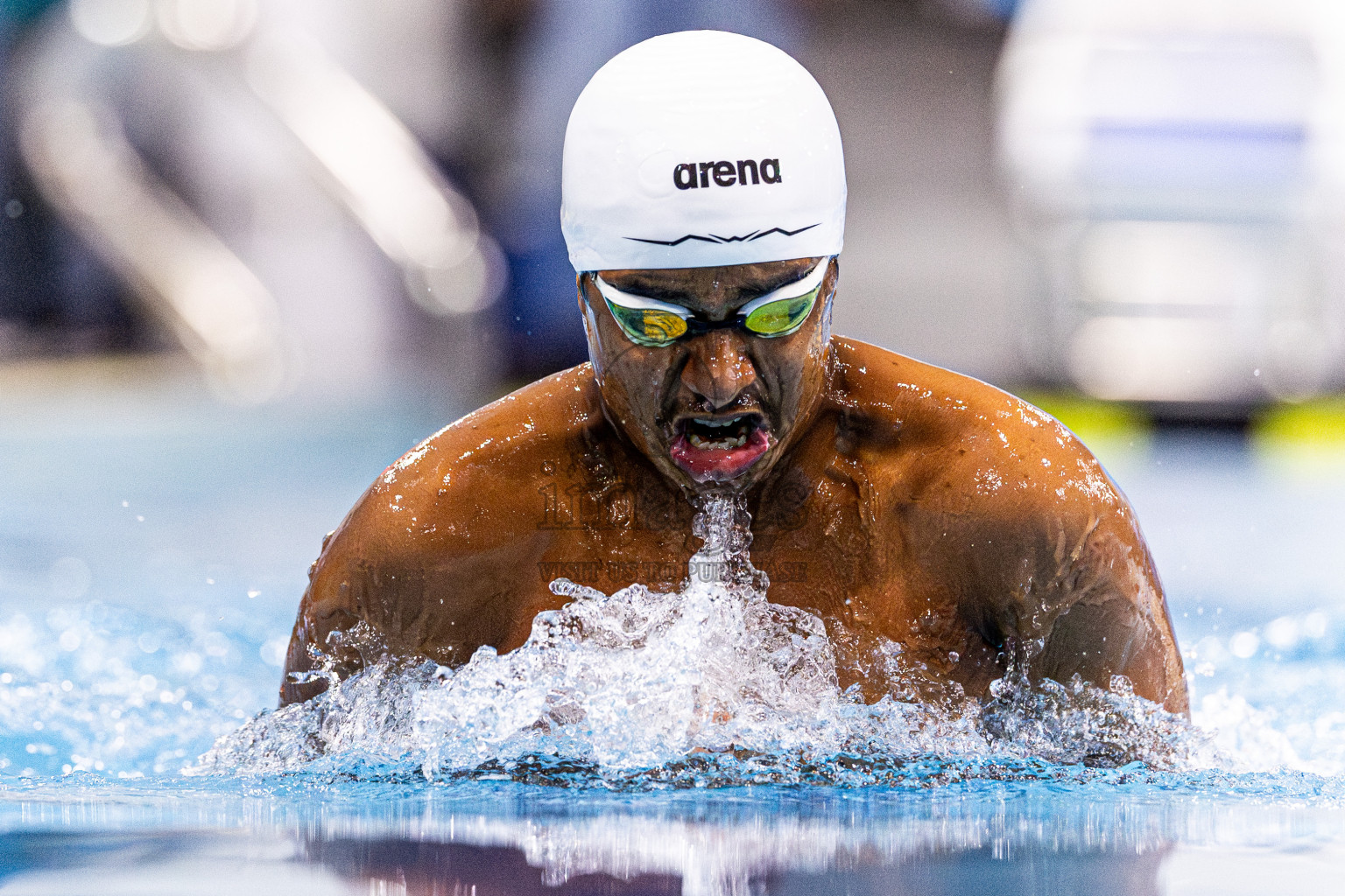 Day 4 of 1st National Short Course Swimming Competition held in Hulhumale', Maldives on Tuesday, 17th June 2025. Photos: Nausham Waheed / images.mv
