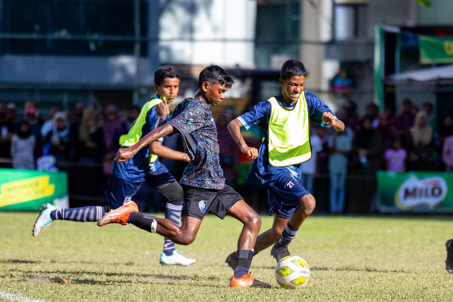 Day 3 of MILO Academy Championship 2024 (U-14) was held in Henveyru Stadium, Male', Maldives on Saturday, 2nd November 2024.
Photos: Ismail Thoriq, Images.mv