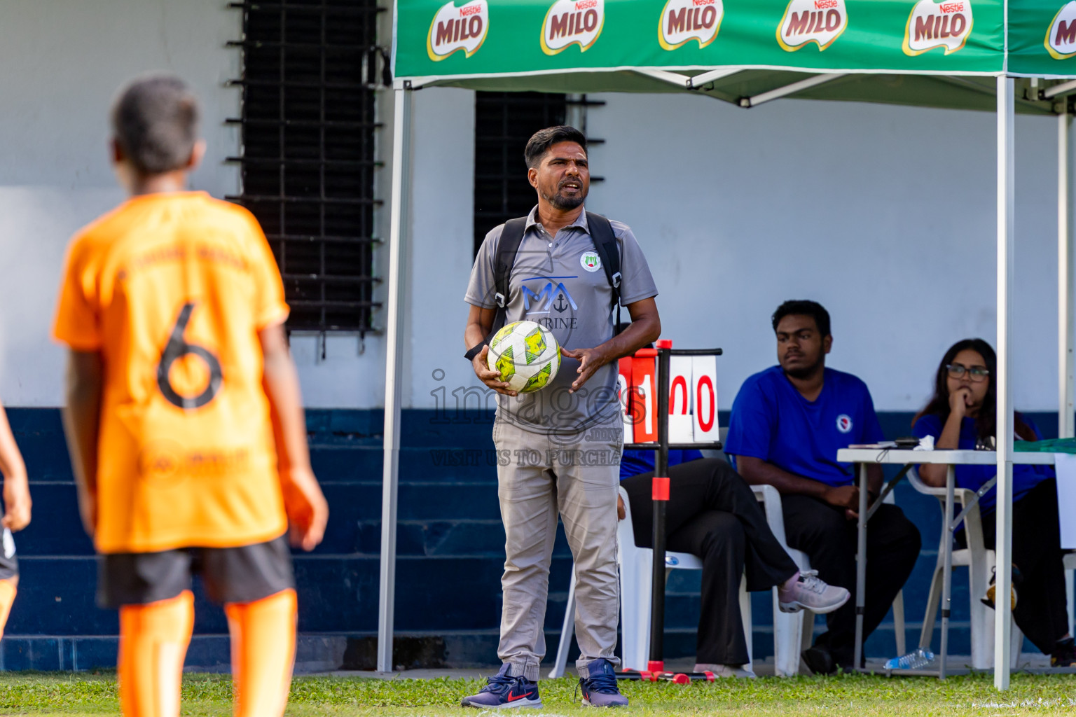 Day 2 of MILO Academy Championship 2025 (U-12) was held at Henveiru Stadium in Male', Maldives on Friday, 2nd May 2025. Photos: Nausham Waheed  / images.mv