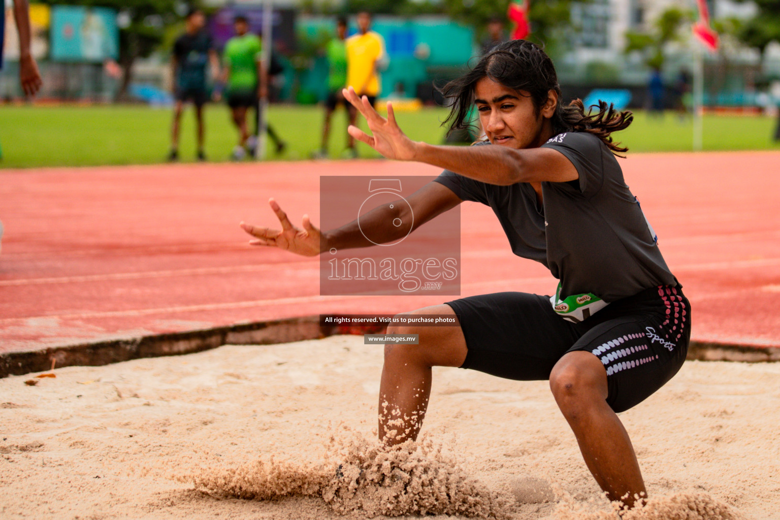 Day 2 of National Athletics Championship 2023 was held in Ekuveni Track at Male', Maldives on Friday, 24th November 2023. Photos: Hassan Simah / images.mv