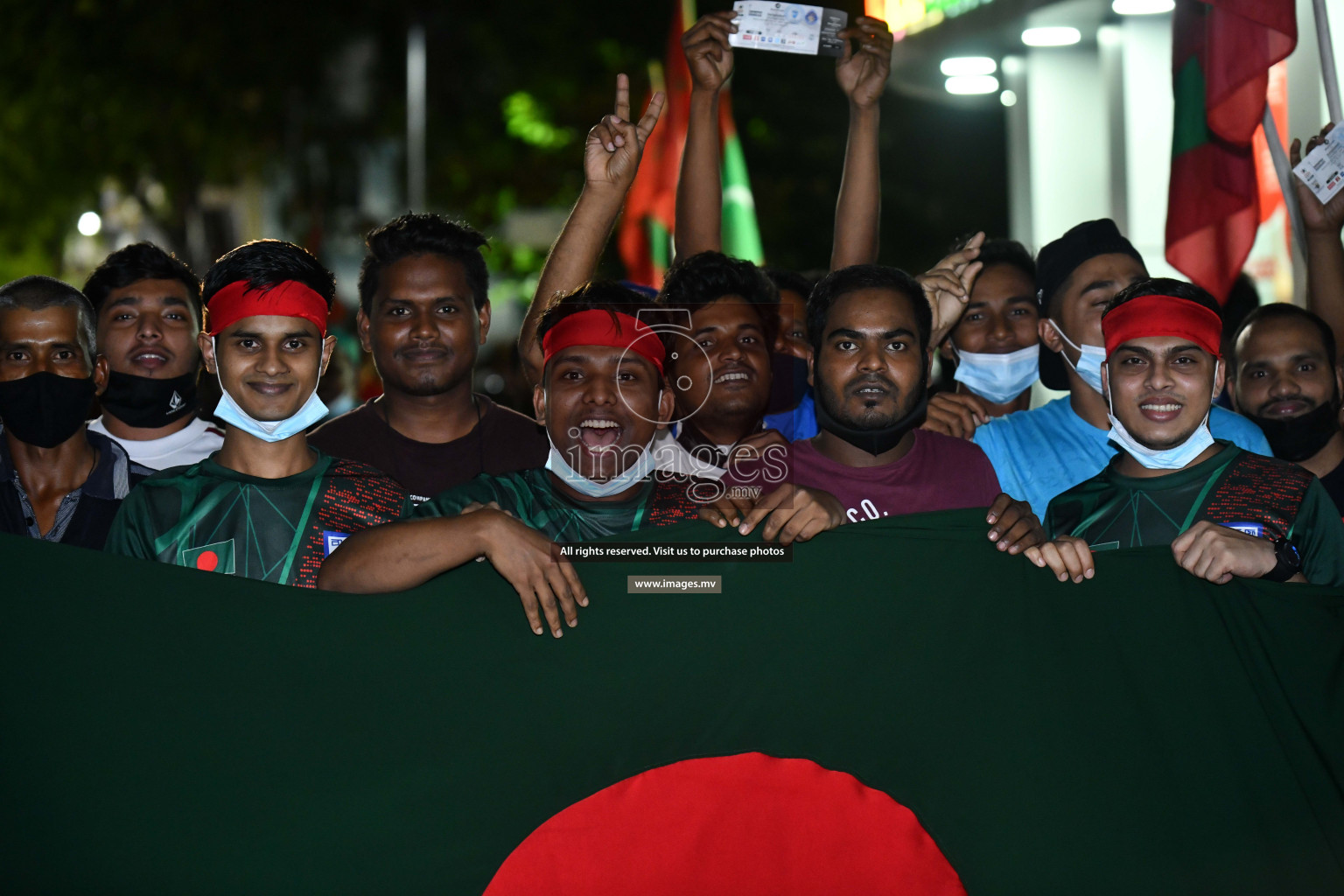 Maldives vs Bangladesh in SAFF Championship 2021 held on 7th October 2021 in Galolhu National Stadium, Male', Maldives