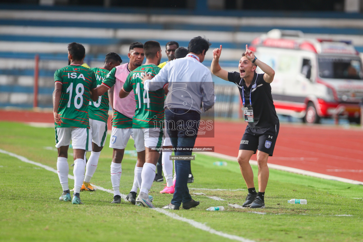 Bangladesh vs Maldives in SAFF Championship 2023 held in Sree Kanteerava Stadium, Bengaluru, India, on Saturday, 25th June 2023. Photos: Nausham Waheed, Hassan Simah / images.mv