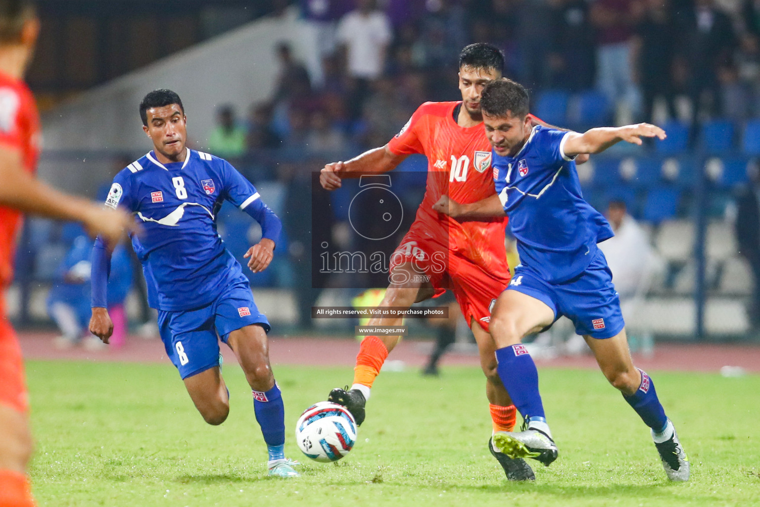 Nepal vs India in SAFF Championship 2023 held in Sree Kanteerava Stadium, Bengaluru, India, on Saturday, 24th June 2023. Photos: Hassan Simah / images.mv