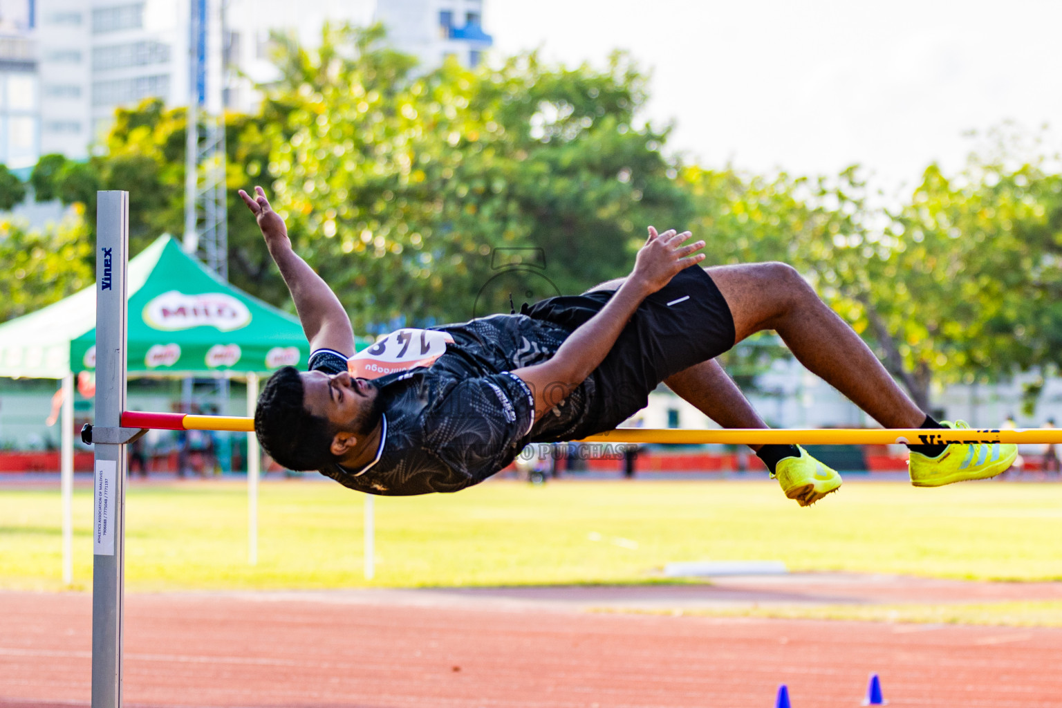 National Athletics Championship was held at Ekuveni Cricket Ground in Male', Maldives on Thursday, 14th August 2025. Photos: Areef Adam / images.mv