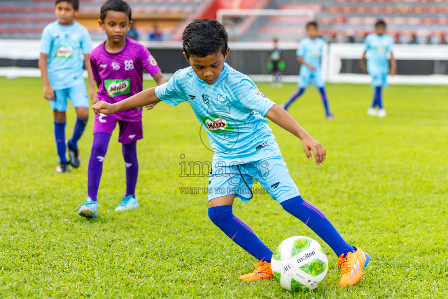 Day 2 of MILO Kids Football Fiesta was held at National Stadium in Male', Maldives on Saturday, 24th February 2024.