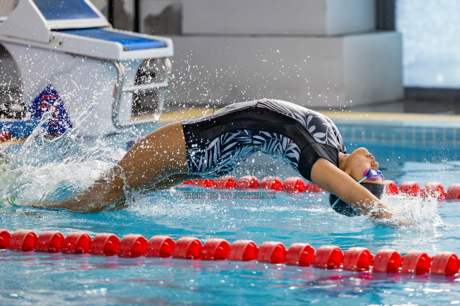 Day 4 of National Swimming Competition 2024 held in Hulhumale', Maldives on Monday, 16th December 2024. 
Photos: Hassan Simah / images.mv