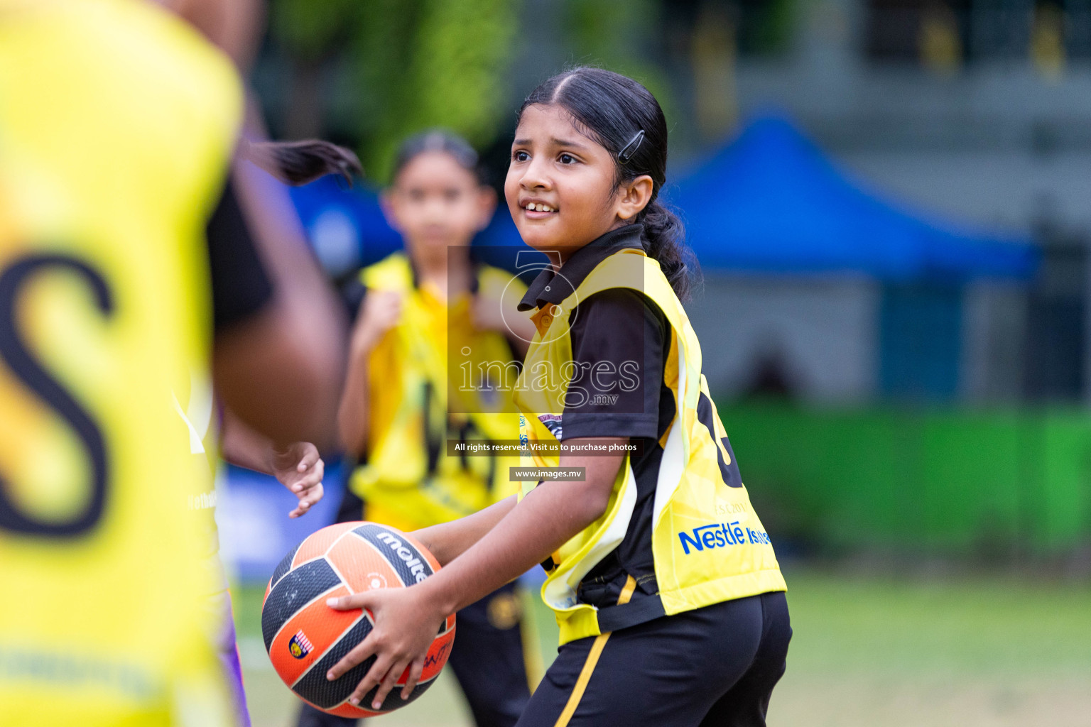 Day 2 of Nestle' Kids Netball Fiesta 2023 held in Henveyru Stadium, Male', Maldives on Thursday, 1st December 2023. Photos by Nausham Waheed / Images.mv