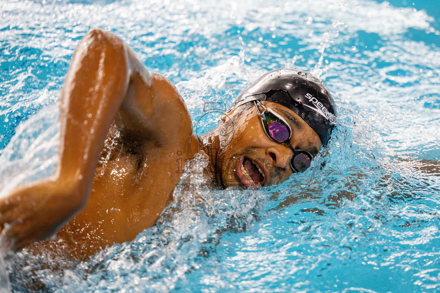 Day 4 of National Swimming Championship 2024 held in Hulhumale', Maldives on Monday, 16th December 2024. 
Photos: Hassan Simah / images.mv