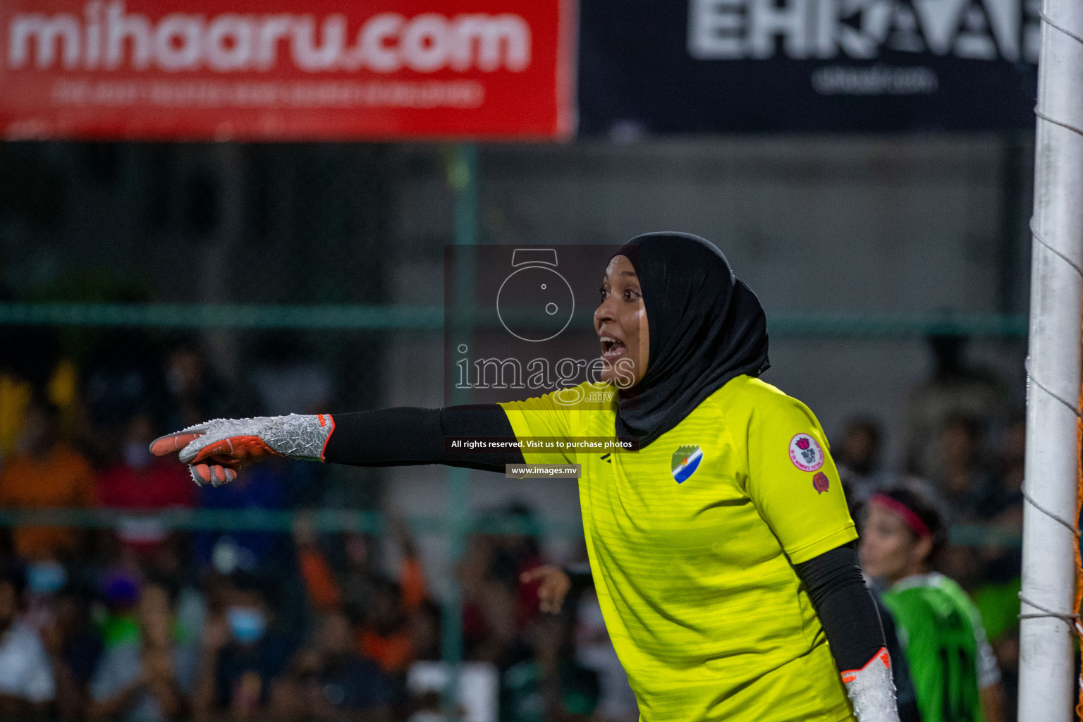 Club WAMCO vs DSC in the Semi Finals of 18/30 Women's Futsal Fiesta 2021 held in Hulhumale, Maldives on 14th December 2021. Photos: Ismail Thoriq / images.mv