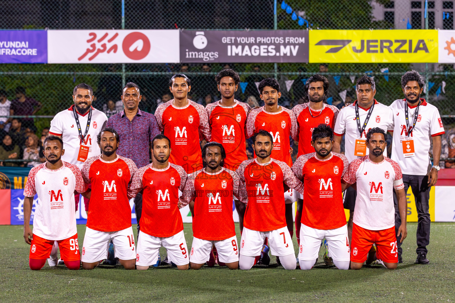 L Maavah vs L Maabaidhoo in Day 20 of Golden Futsal Challenge 2024 was held on Saturday , 3rd February 2024 in Hulhumale', Maldives Photos: Ismail Thoriq / images.mv