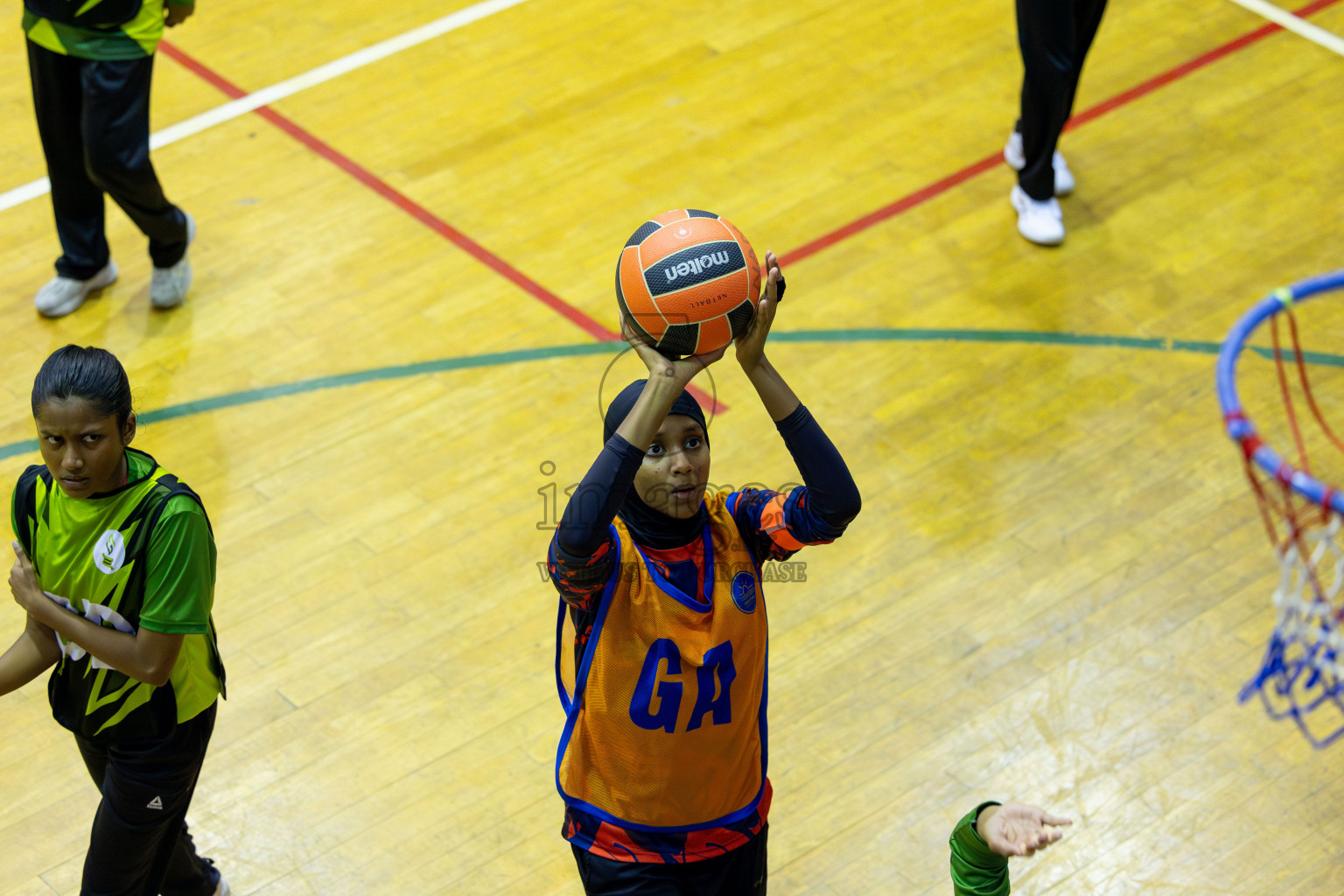 Day 13 of 25th Inter-School Netball Tournament was held in Social Center at Male', Maldives on Saturday, 24th August 2024. Photos: Mohamed Mahfooz Moosa / images.mv