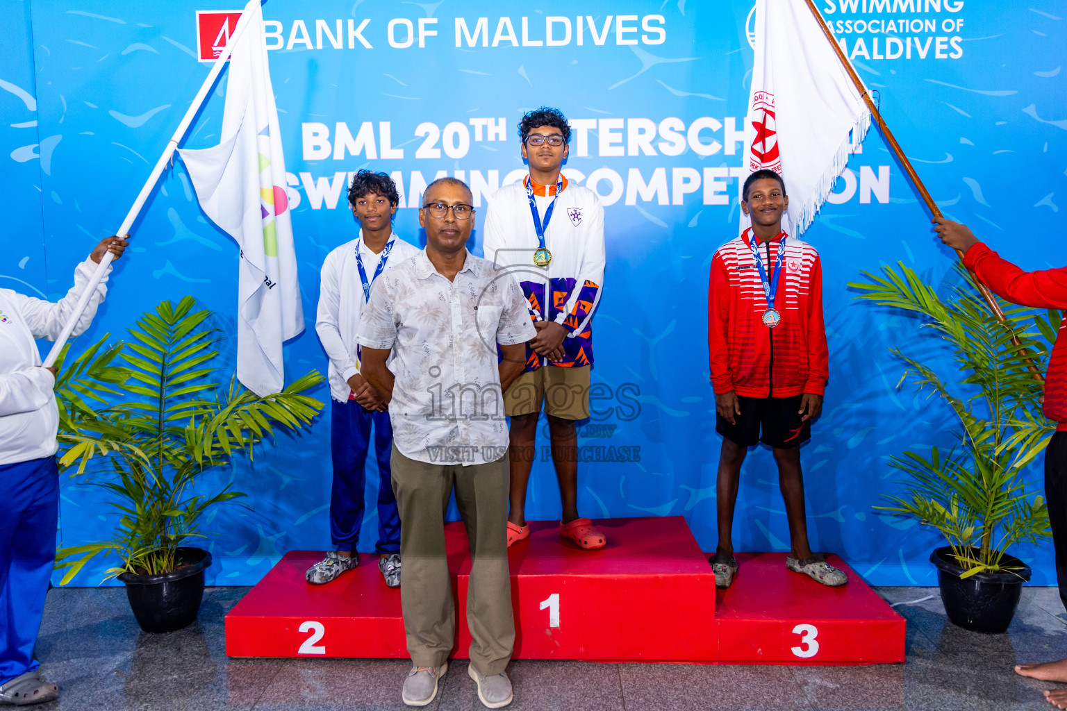 Day 5 of 20th Inter-school Swimming Competition 2024 held in Hulhumale', Maldives on Wednesday, 16th October 2024. Photos: Nausham Waheed / images.mv