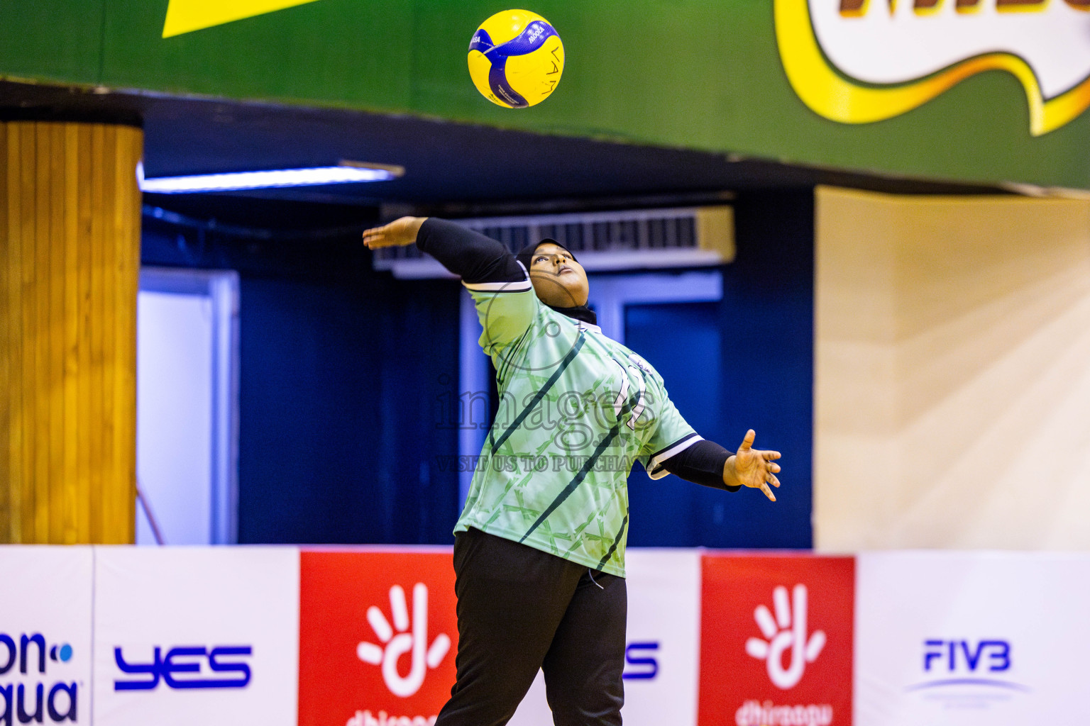 Finals of Interschool Volleyball Tournament 2024 was held in Social Center at Male', Maldives on Friday, 6th December 2024. Photos: Nausham Waheed / images.mv