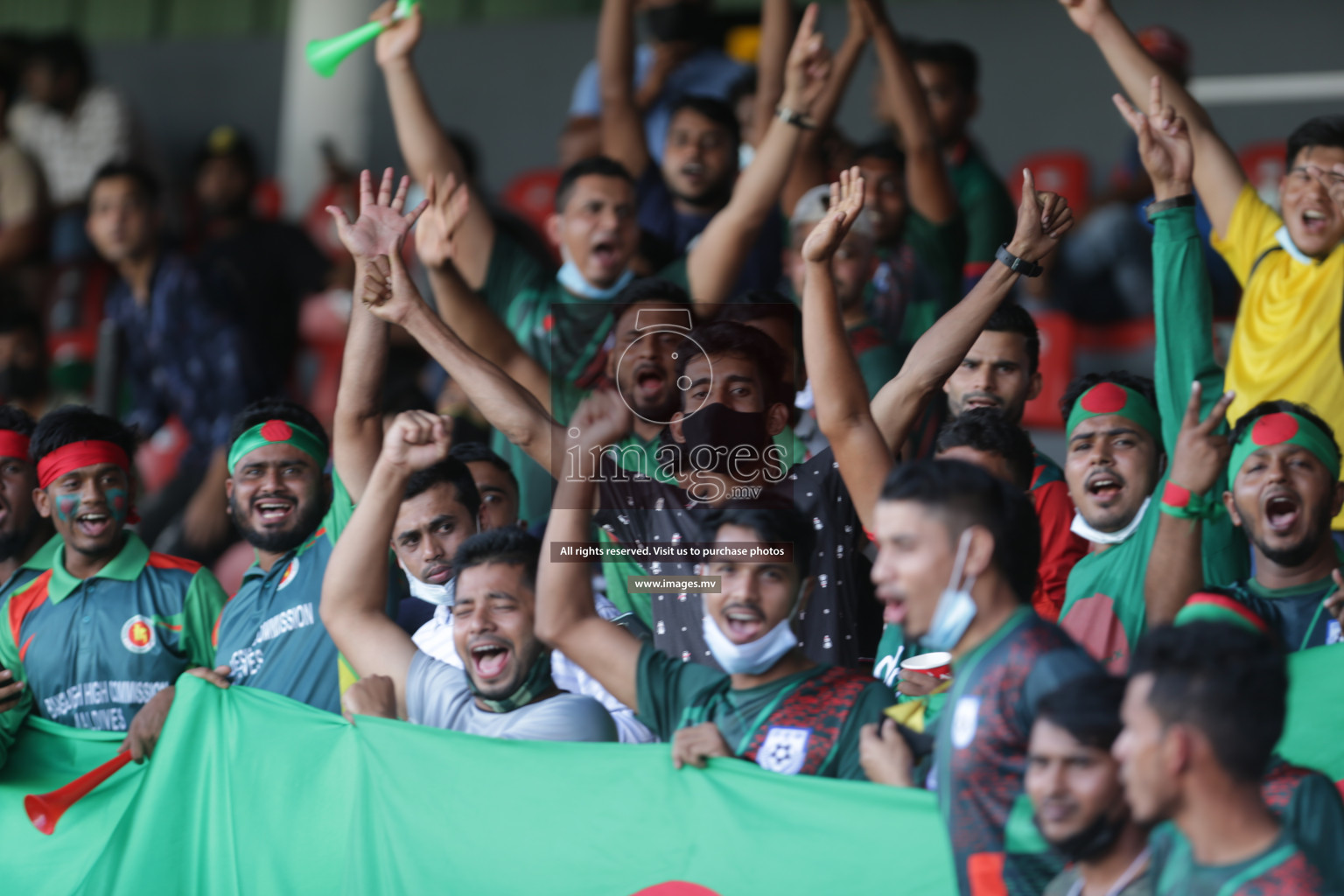 Bangladesh vs India in SAFF Championship 2021 held on 1st October 2021 in Galolhu National Stadium, Male', Maldives