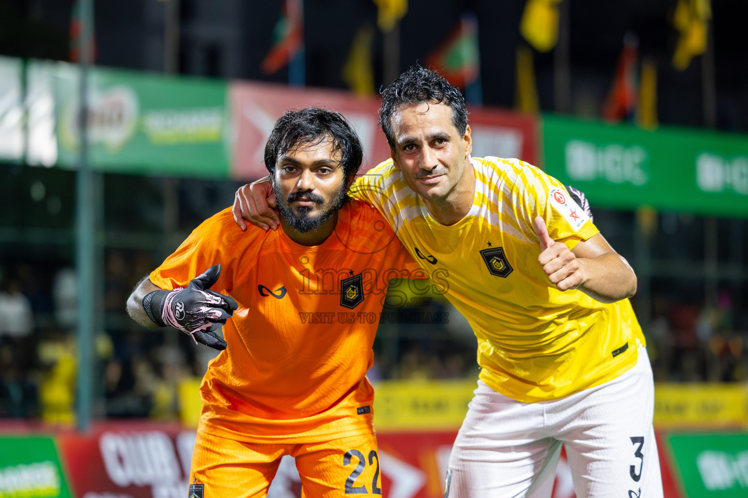 RRC vs FEN in Day 4 of Club Maldives Cup 2025 was held in Rehendi Futsal Ground, Hulhumale', Maldives on Thursday, 2nd October 2025. Photos: Mohamed Mahfooz Moosa / images.mv