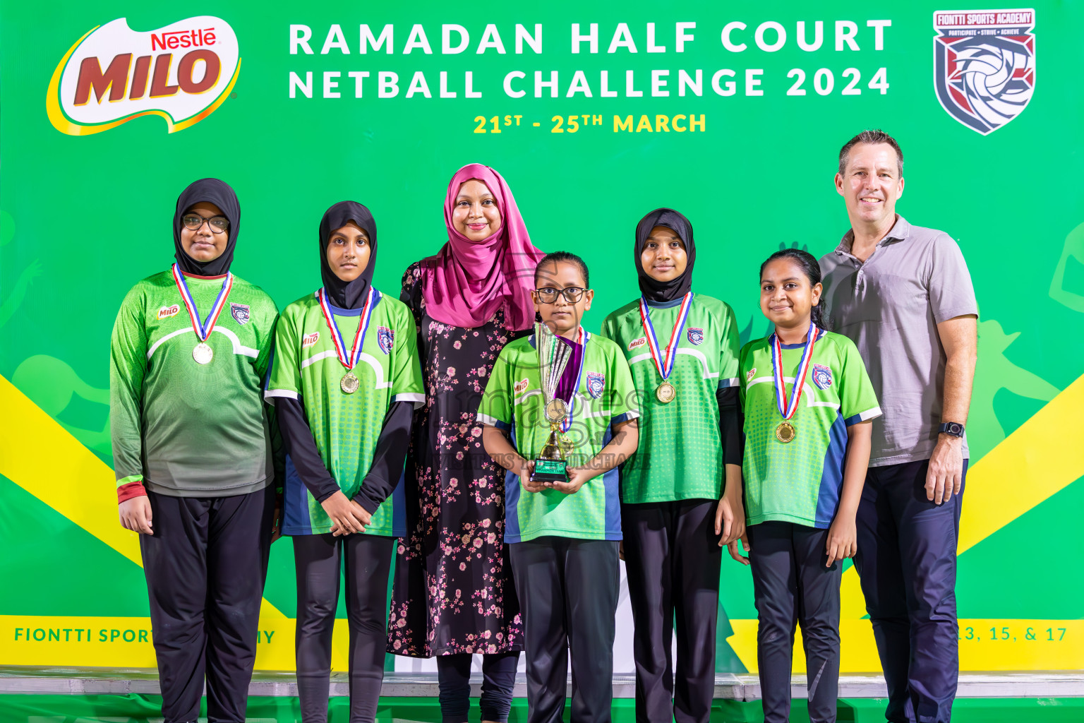 Finals of Milo Ramadan Half Court Netball Challenge on 24th March 2024, held in Central Park, Hulhumale, Male', Maldives
Photos: Ismail Thoriq / imagesmv