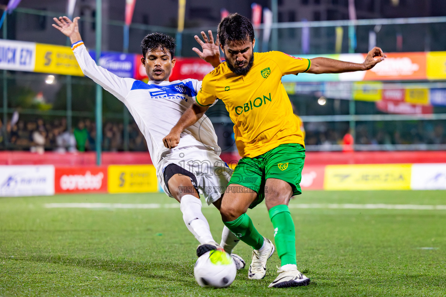 S Hithadhoo vs GDh Vaadhoo on Day 37 of Golden Futsal Challenge 2024 was held on Thursday, 22nd February 2024, in Hulhumale', Maldives
Photos: Mohamed Mahfooz Moosa/ images.mv