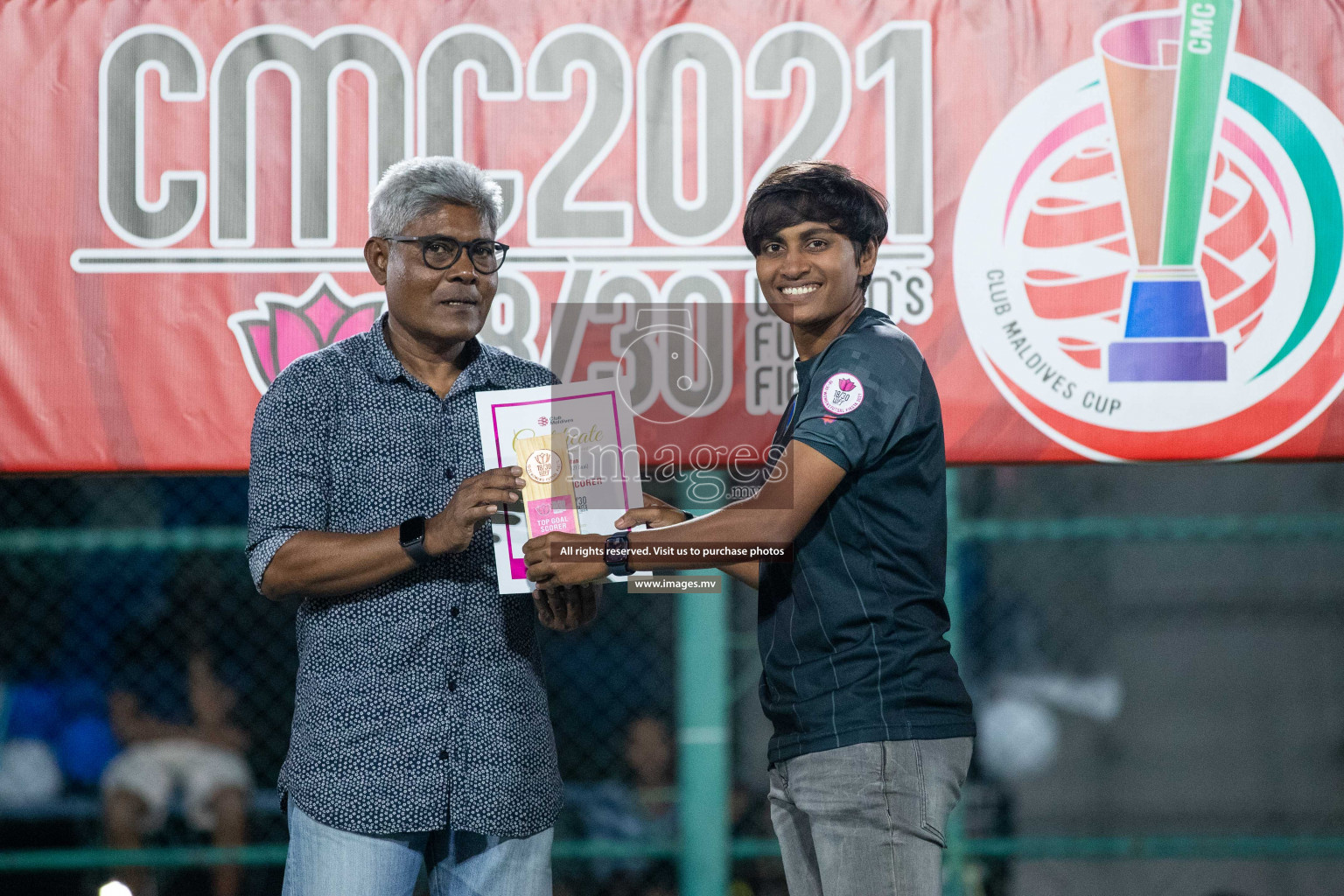 Ports Limited vs WAMCO - in the Finals 18/30 Women's Futsal Fiesta 2021 held in Hulhumale, Maldives on 18 December 2021. Photos by Nausham Waheed & Shuu Abdul Sattar