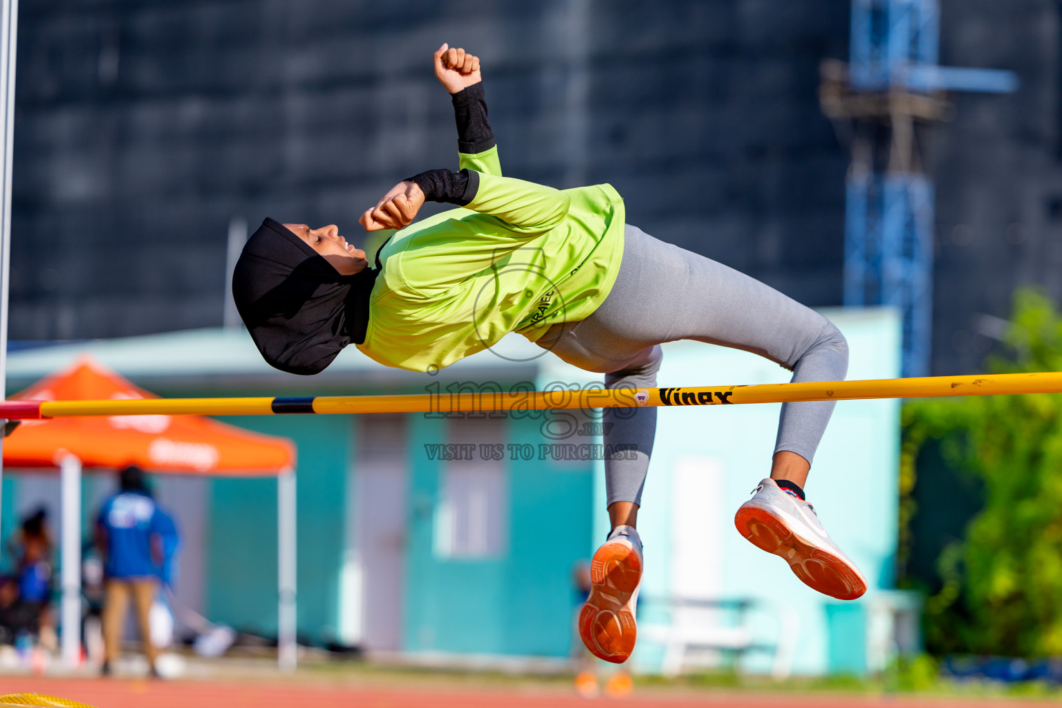 Day 4 of MWSC Interschool Athletics Championships 2024 held in Hulhumale Running Track, Hulhumale, Maldives on Tuesday, 12th November 2024. Photos by: Nausham Waheed / Images.mv