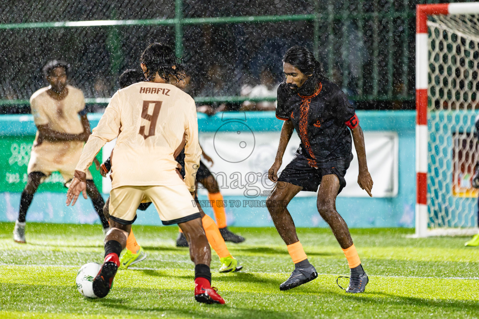 The Dee Ess Kay vs Dee Cee Jay Sc in Day 3 of Laamehi Dhiggaru Ekuveri Futsal Challenge 2025 was held on Saturday, 26th July 2025, at Dhiggaru Futsal Ground, Dhiggaru, Maldives Photos: Areef Adam / images.mv