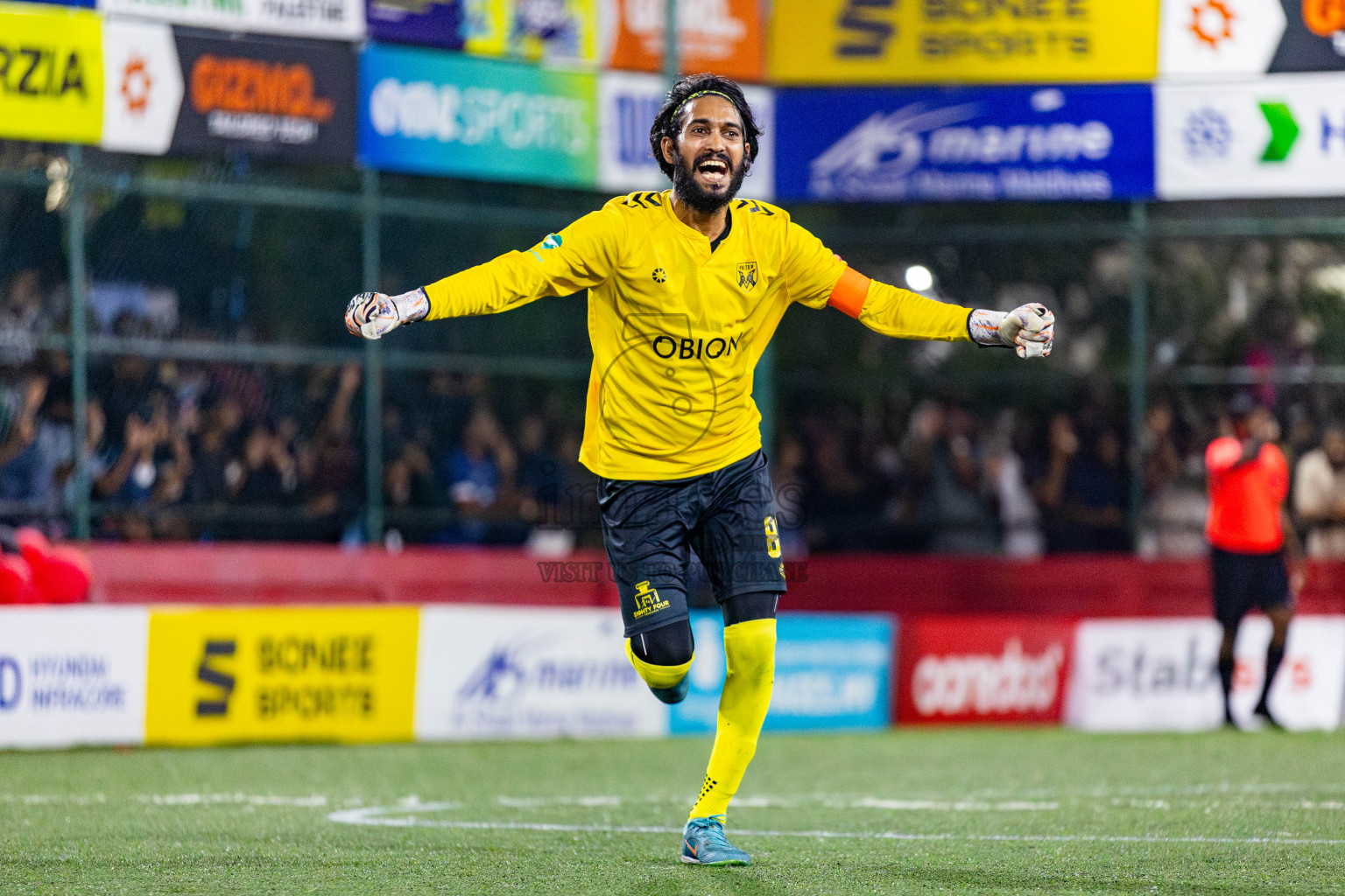 K Gaafaru vs B Eydhafushi in Semi Finals of Golden Futsal Challenge 2024 which was held on Monday, 4th March 2024, in Hulhumale', Maldives. Photos: Nausham Waheed / images.mv