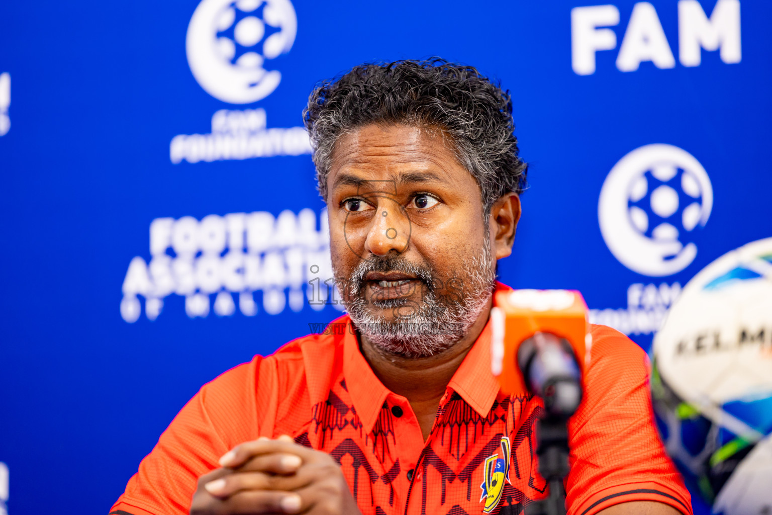 Final Pre-Match Press of Under 19 Youth Championship 2024 was held at National Stadium in Male', Maldives on Sunday, 30th June 2024. Photos: Nausham Waheed / images.mv