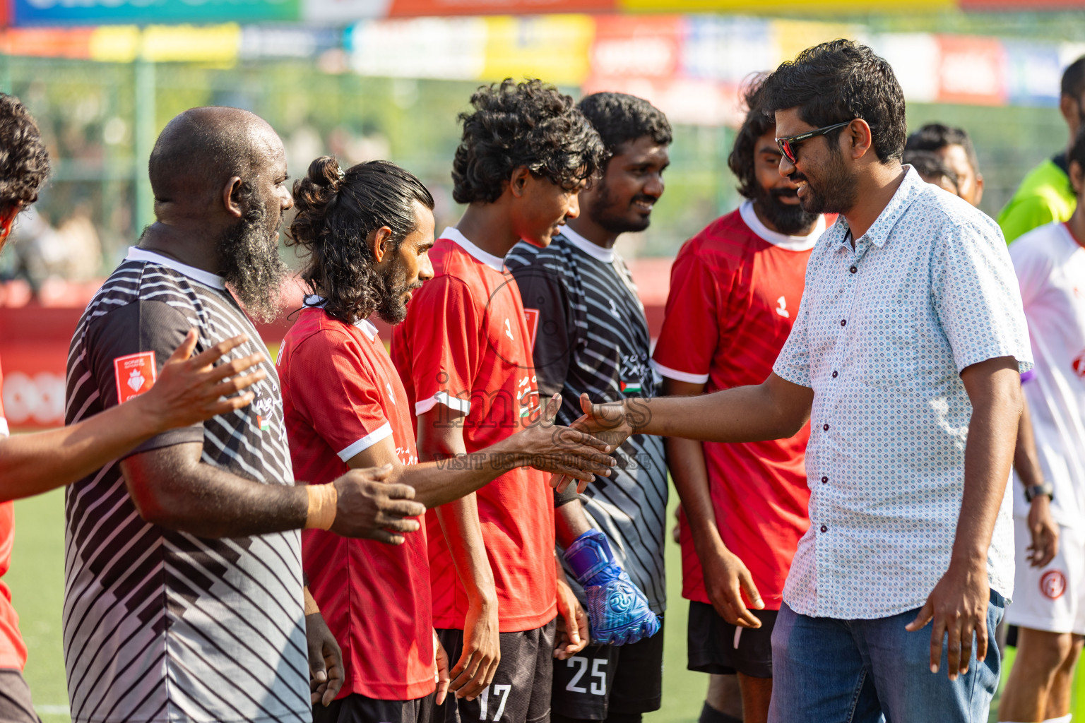 K. Huraa vs K. Himmafushi in Day 19 of Golden Futsal Challenge 2024 was held on Friday, 2nd February 2024 in Hulhumale', Maldives 
Photos: Hassan Simah / images.mv