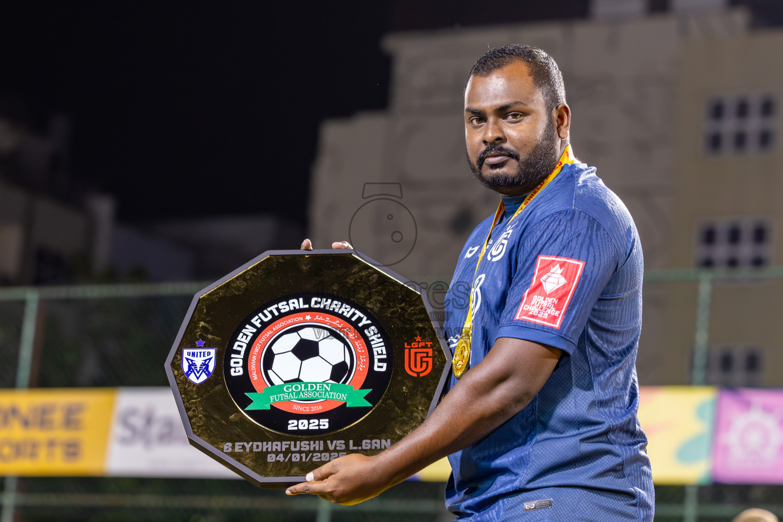 Opening of Golden Futsal Challenge 2025 with Charity Shield Match between L.Gan vs B.Eydhafushi was held on Saturday, 4th January 2025, in Hulhumale', Maldives Photos: Ismail Thoriq / images.mv