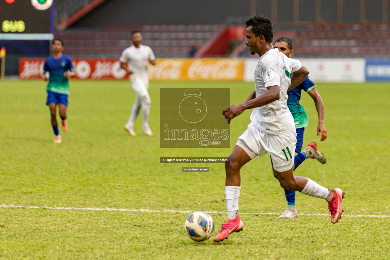 Super United Sports vs Green Streets in Ooredoo Dhivehi Premier League 2021/22 on 06 July 2022, held in National Football Stadium, Male', Maldives