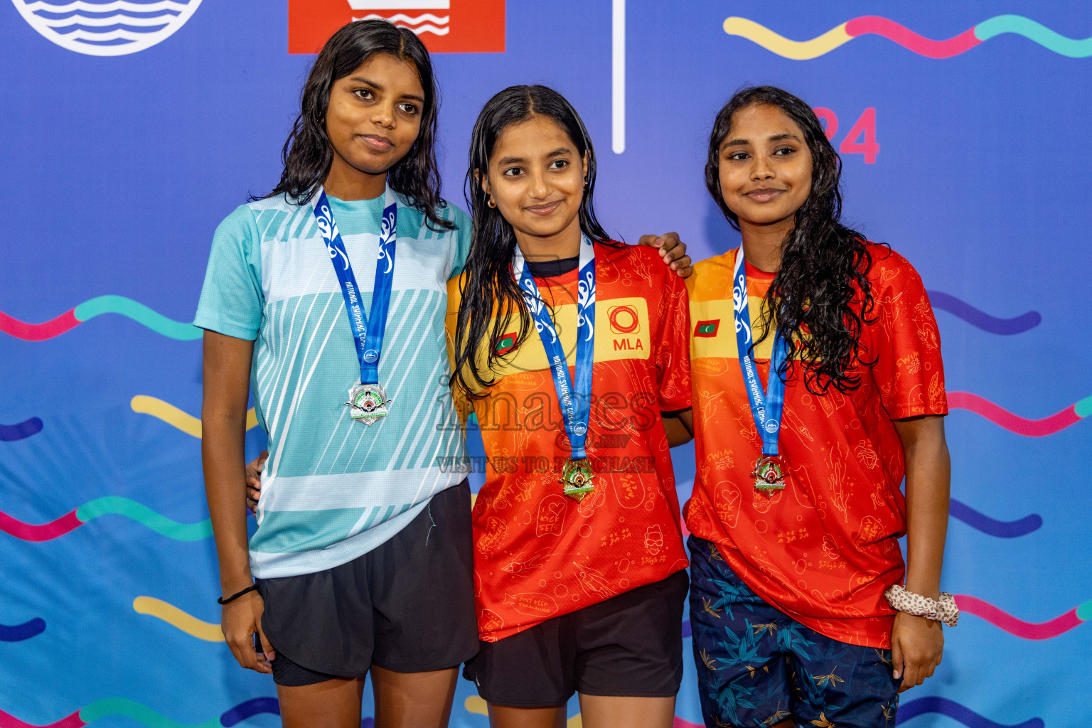 Day 5 of National Swimming Competition 2024 held in Hulhumale', Maldives on Tuesday, 17th December 2024. Photos: Hassan Simah / images.mv