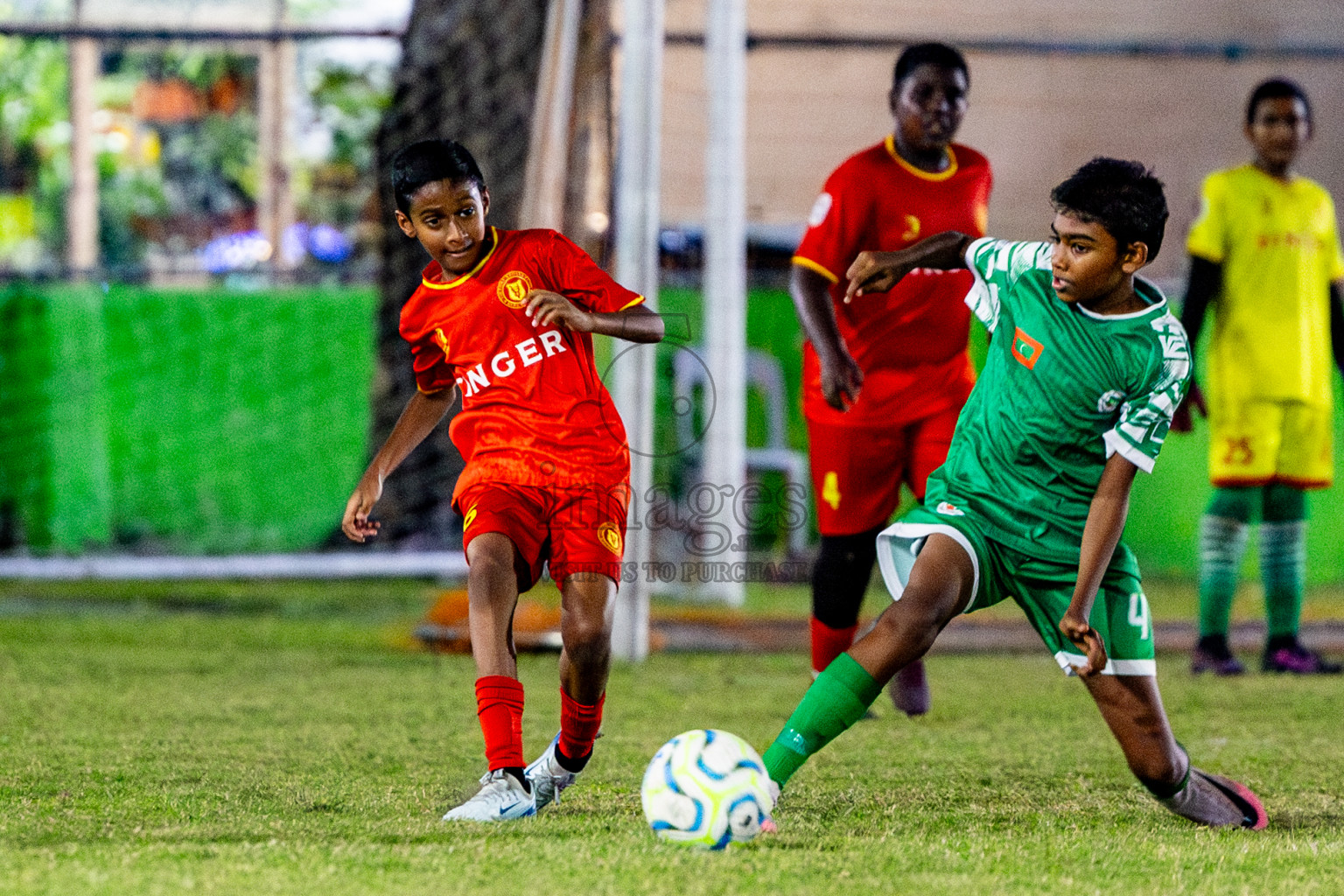 Victory Sports Club vs Hurriyya Sports Club (U12) in Day 9 of Dhivehi Youth League 2024 held at Henveiru Stadium on Saturday, 14th December 2024. Photos: Nausham Waheed / Images.mv