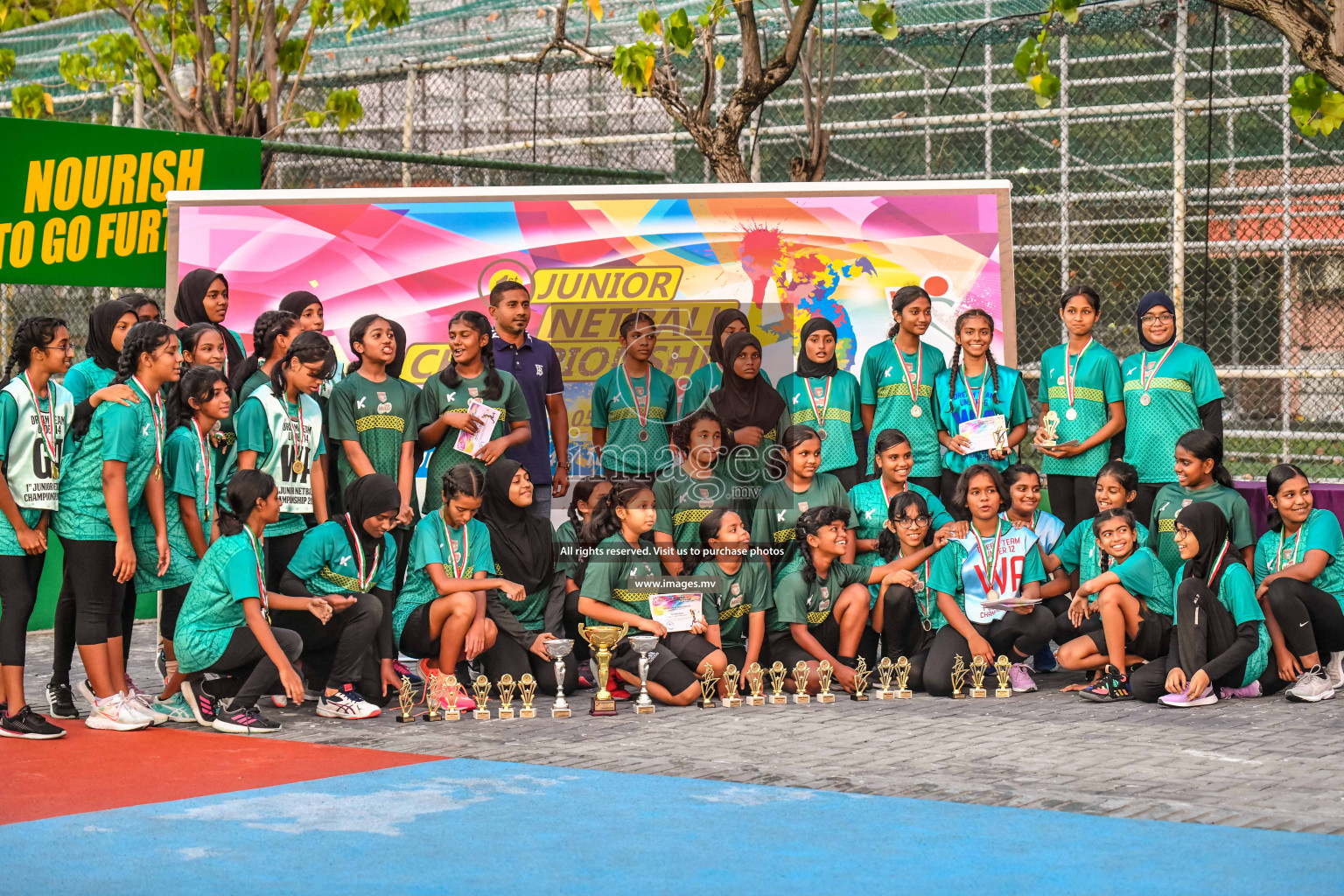 Final of Junior Netball Championship 2022 held in Male', Maldives on 19th March 2022. Photos by Nausham Waheed