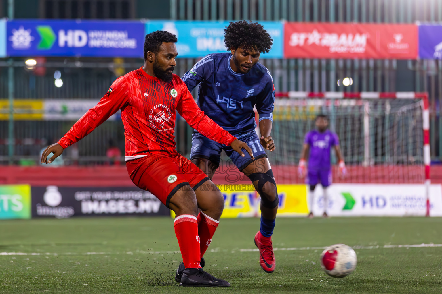 AA Feridhoo vs AA Mathiveri in Day 11 of Golden Futsal Challenge 2024 was held on Thursday, 25th January 2024, in Hulhumale', Maldives
Photos: Ismail Thoriq / images.mv