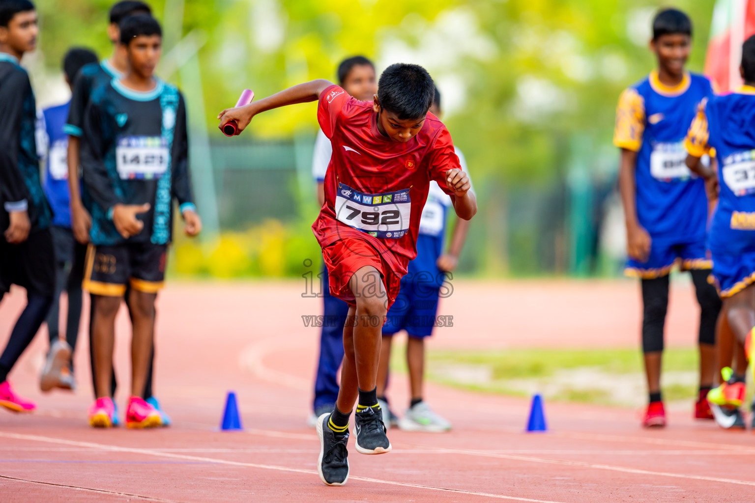 Day 5 of MWSC Interschool Athletics Championships 2024 held in Hulhumale Running Track, Hulhumale, Maldives on Wednesday, 13th November 2024. Photos by: Nausham Waheed / Images.mv