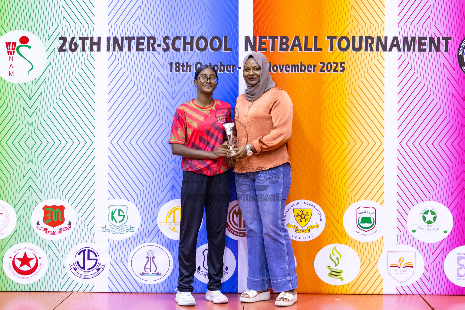 Finals of 26th Inter-School Netball Tournament 2025 was held in Social Center Indoor Hall on Saturday, 8th November 2025. Photos: Mohamed Mahfooz Moosa / images.mv