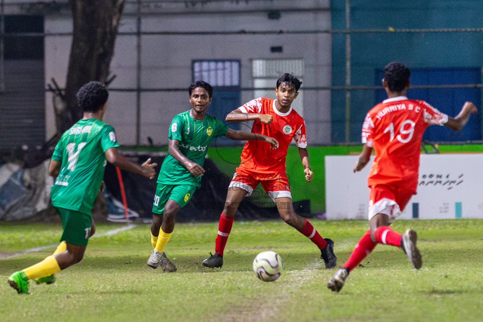 Maziya SRC vs Hurriya Sports Club in Day 12 of Dhivehi Youth League 2024 held at Henveiru Stadium on Wednesday , 18th December 2024. Photos: Shuu Abdul Sattar