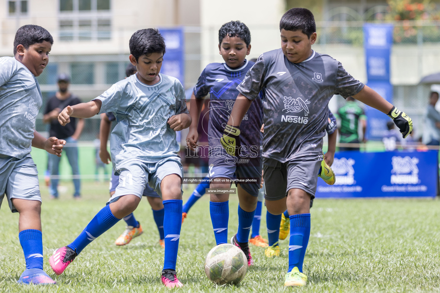 Day 1 of Nestle kids football fiesta, held in Henveyru Football Stadium, Male', Maldives on Wednesday, 11th October 2023 Photos: Shut Abdul Sattar/ Images.mv