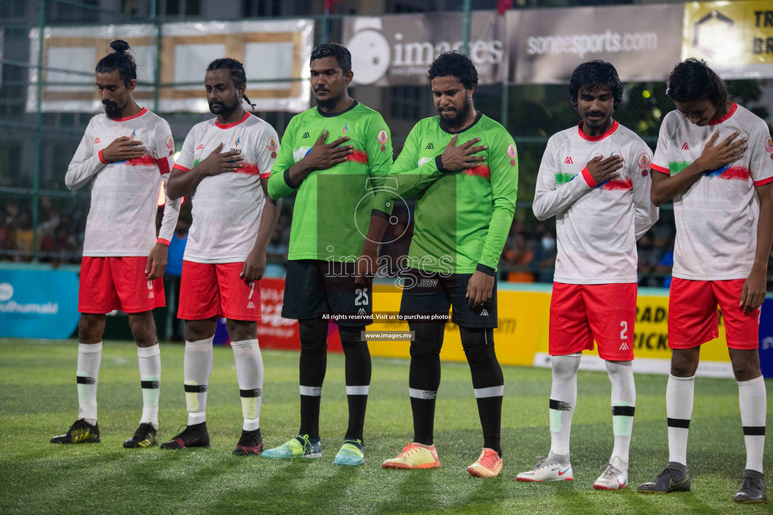 Team FSM Vs Prisons Club in the Semi Finals of Club Maldives 2021 held in Hulhumale, Maldives on 15 December 2021. Photos: Ismail Thoriq / images.mv