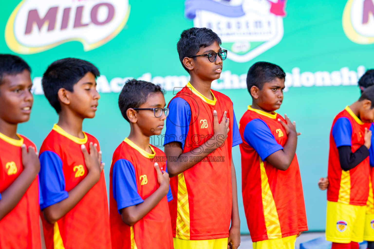 Day 3 of MILO Academy Championship 2025 (U-12) was held at Henveiru Stadium in Male', Maldives on Saturday, 3rd May 2025. Photos: Nausham Waheed / images.mv