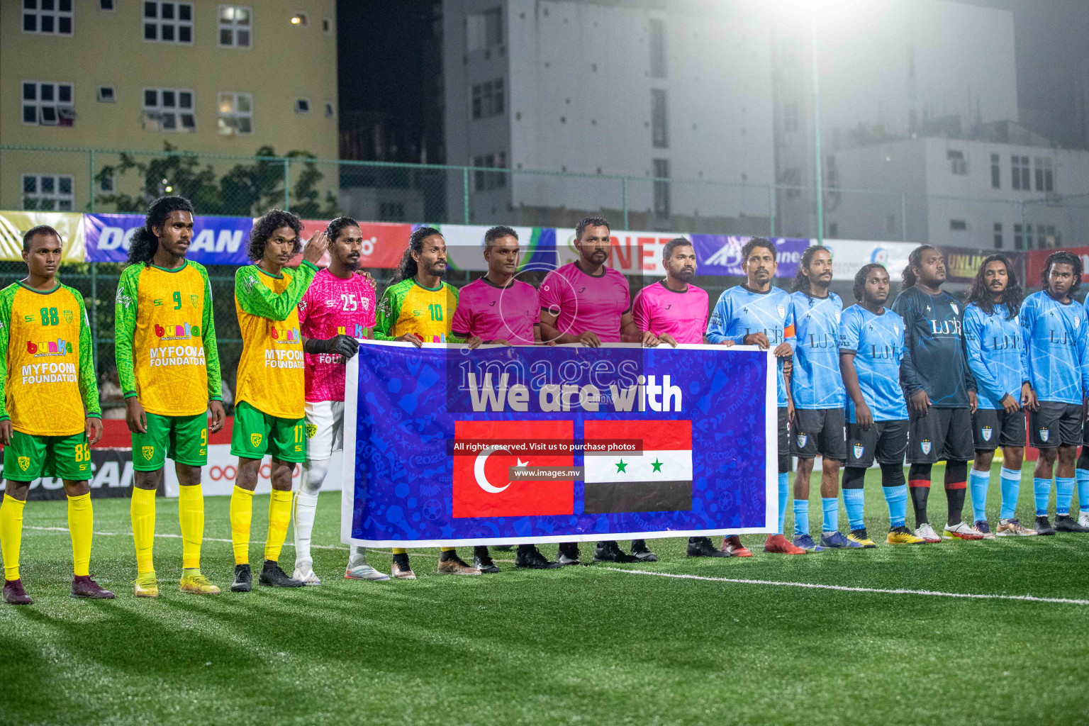 GDh. Hoandedhdhoo vs GDh. Vaadhoo in Day 12 of Golden Futsal Challenge 2023 on 16 February 2023 in Hulhumale, Male, Maldives