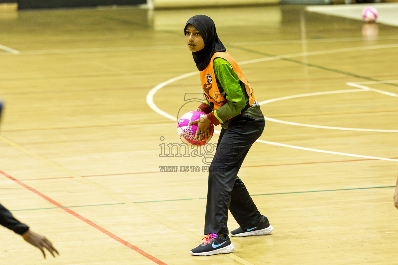 FIONTI A team vs Fionti SC in Day 5 of 3rd Netball Junior Championship, held at Social Center on Thursday 23rd January 2025 . Photos: Shuu Abdul Sattar / images.mv