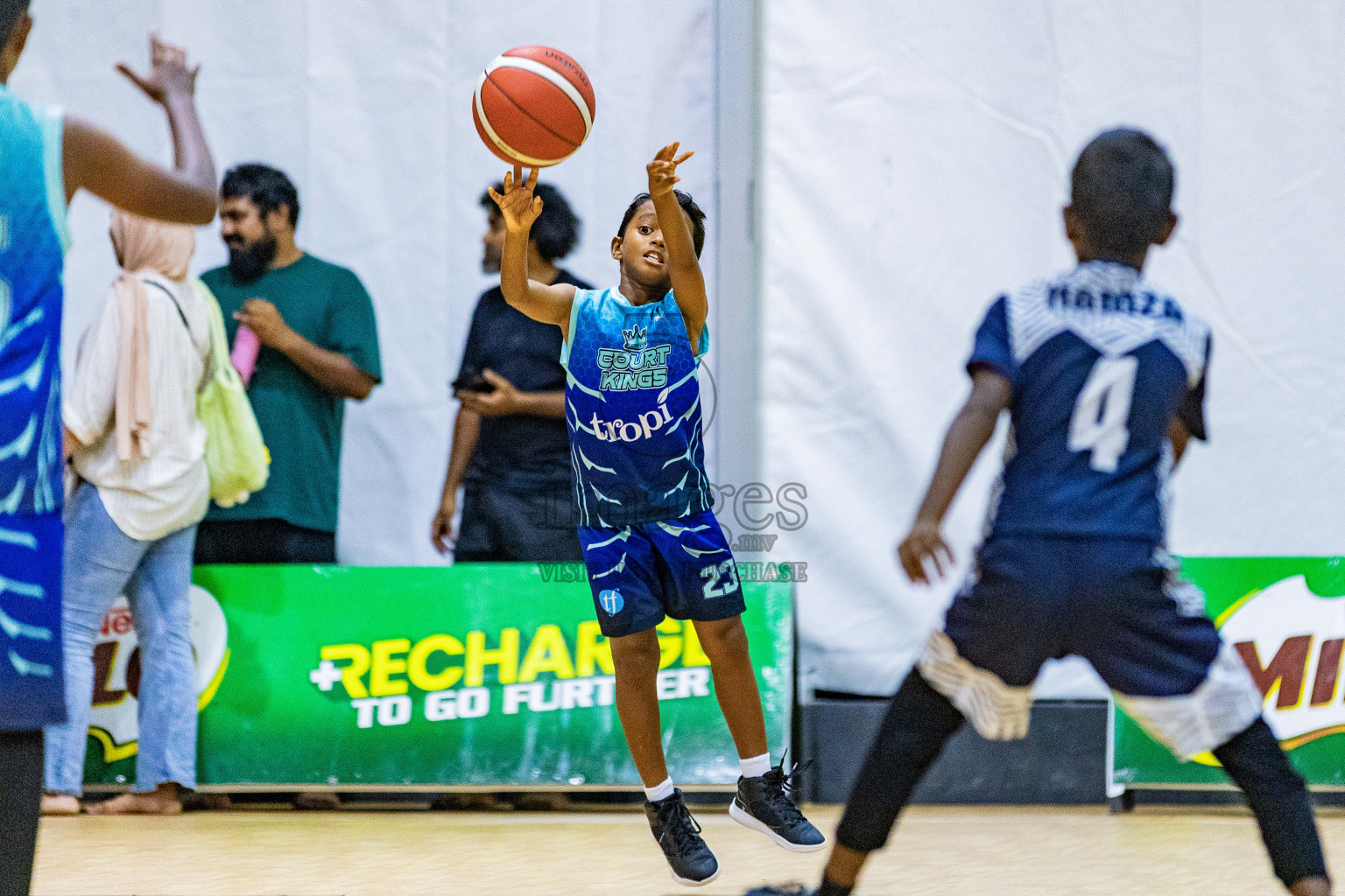 Day 3 of Milo 5 x 5 Junior Challenge 2025 - Basketball tournament held in Basketball Training Center, Male', Maldives on Saturday, 11th October 2025. Photos by: Nausham Waheed, Areef Adam / Images.mv