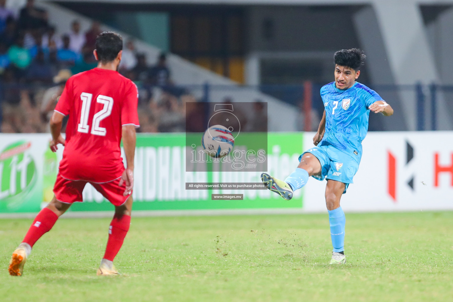 Lebanon vs India in the Semi-final of SAFF Championship 2023 held in Sree Kanteerava Stadium, Bengaluru, India, on Saturday, 1st July 2023. Photos: Nausham Waheed, Hassan Simah / images.mv