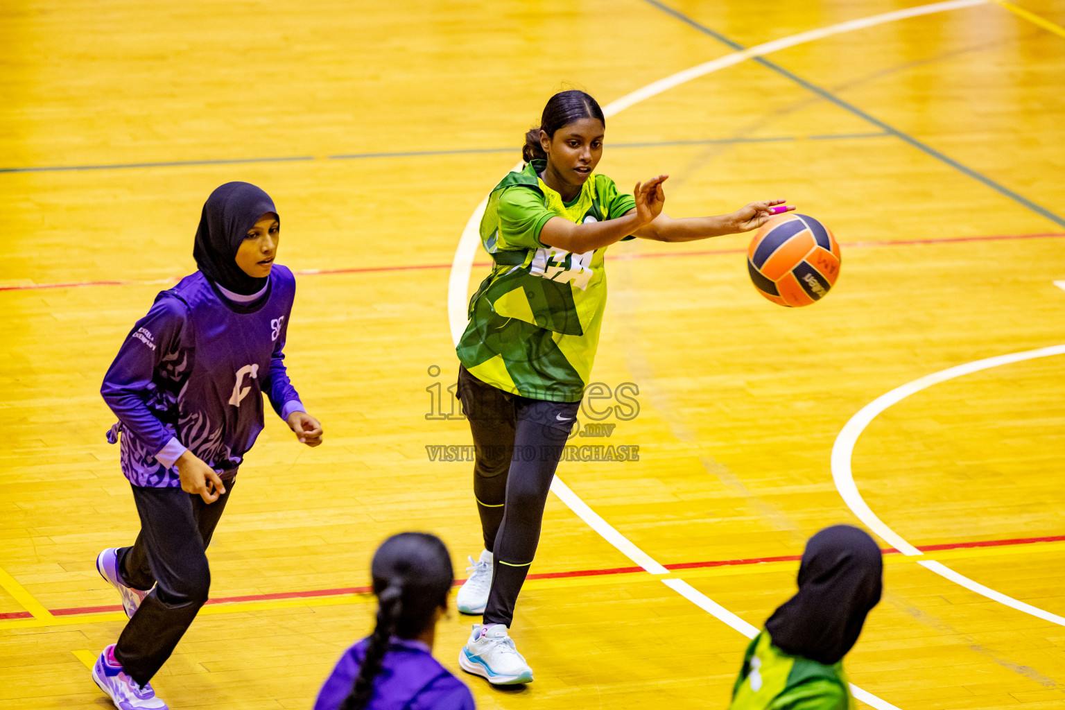 Day 7 of 25th Inter-School Netball Tournament was held in Social Center at Male', Maldives on Saturday, 17th August 2024. Photos: Nausham Waheed / images.mv